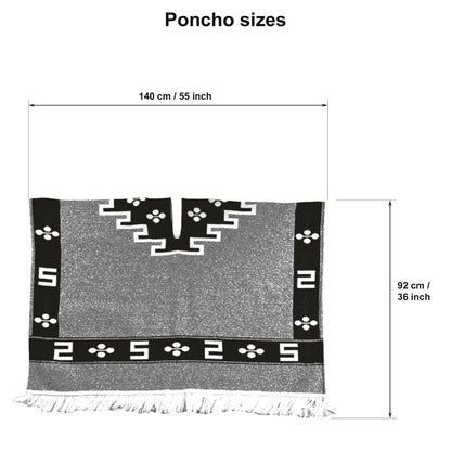 Back to the Future inspired Cowboy Poncho Serape replica handmade of Alpaca wool