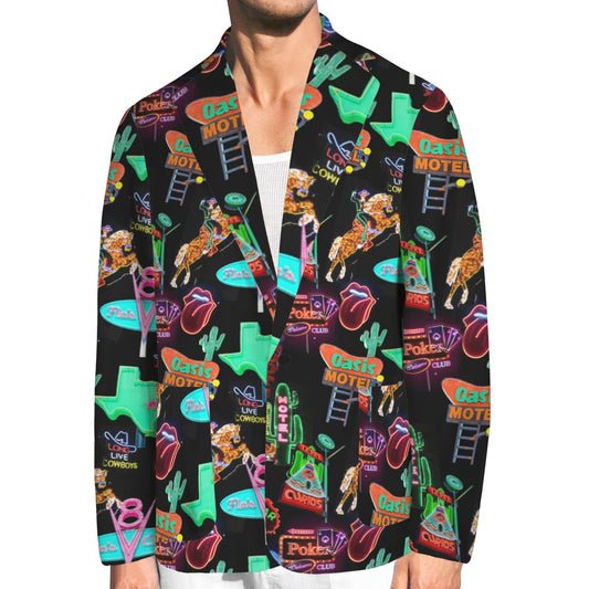 Vegas Neon Men's Western Blazer