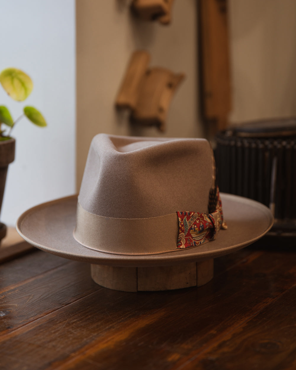 Bespoke Handmade Fedora - Special hat band + feather