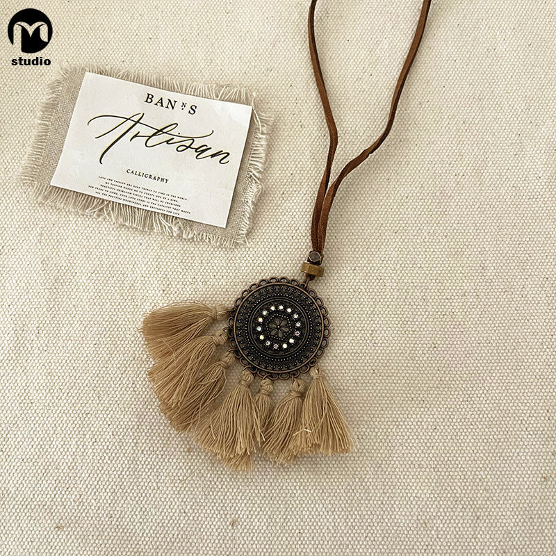 Bohemian Vintage Tassel Necklace