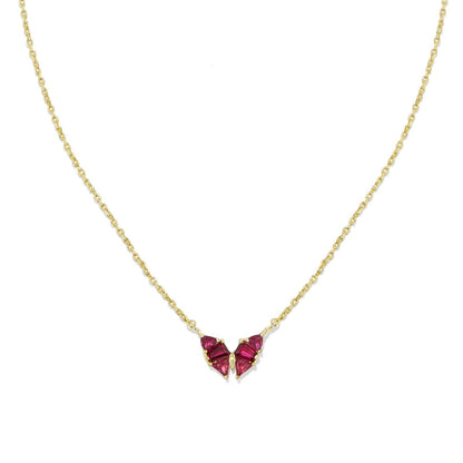 Women's Butterfly Crystal Pendant Necklace