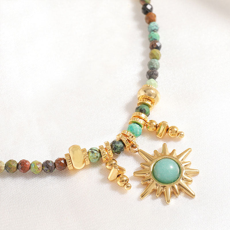 Vintage Beaded Turquoise Necklace