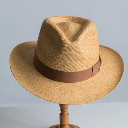 [New Arrivals!]Panama Tabacco Western Fedora Buttero Grosgrain