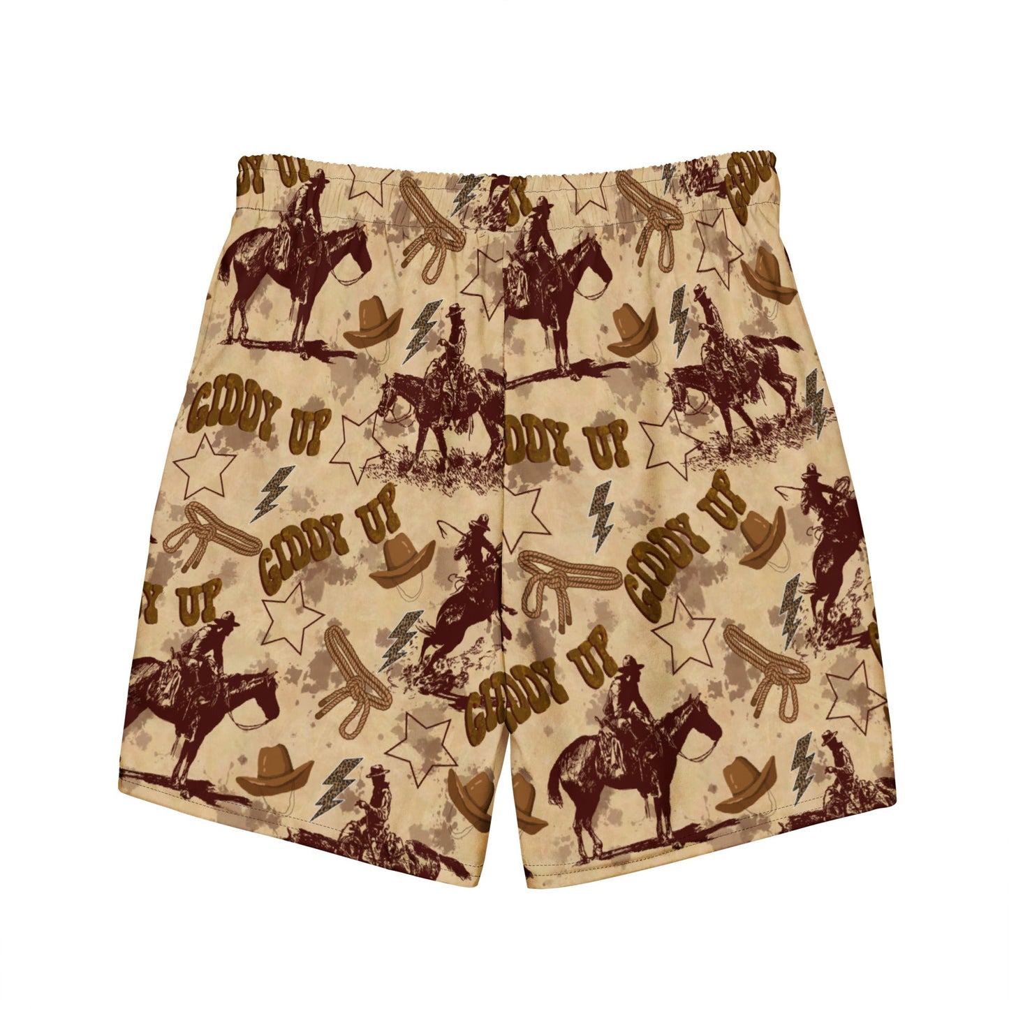 Yeehaw Vintage Western Men's Swim Trunks