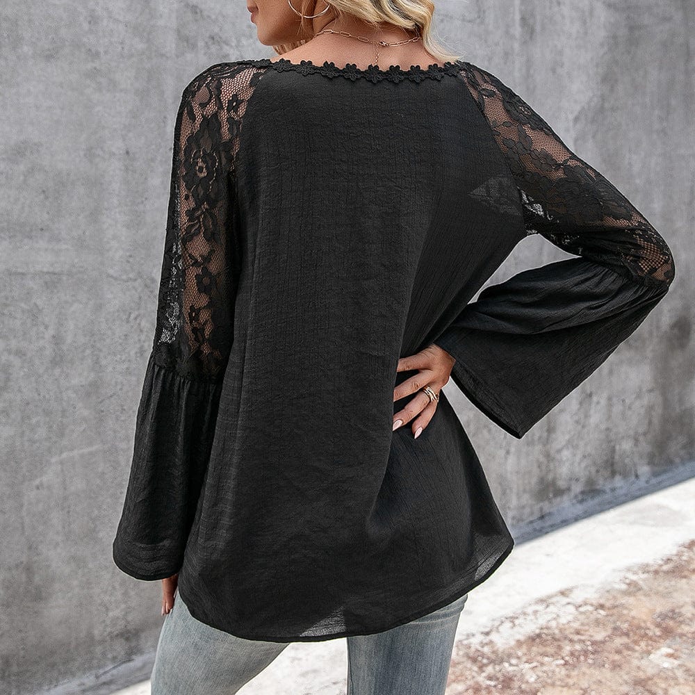 Celeste Lace Long Sleeve Blouse