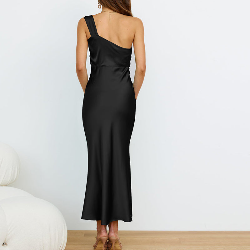 Long Skirt, Elegant And High-end Women's Slit, Sexy Hip-hugging Skirt, Slim Dress