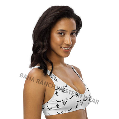 Yeehaw Bullhead Cactus Bikini Top