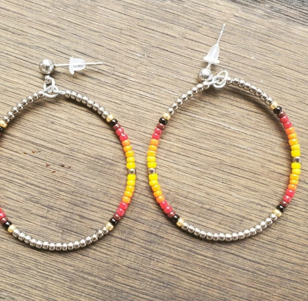 Bonfire Hoop Earrings Choice of Size