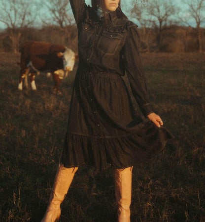 Vintage Denim High Dress