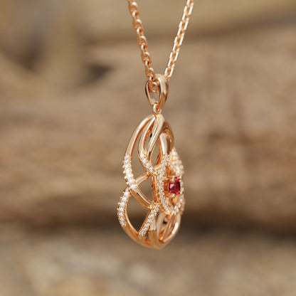 Eden's Embrace Necklace - Ruby