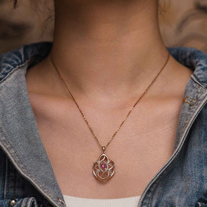 Eden's Embrace Necklace - Ruby