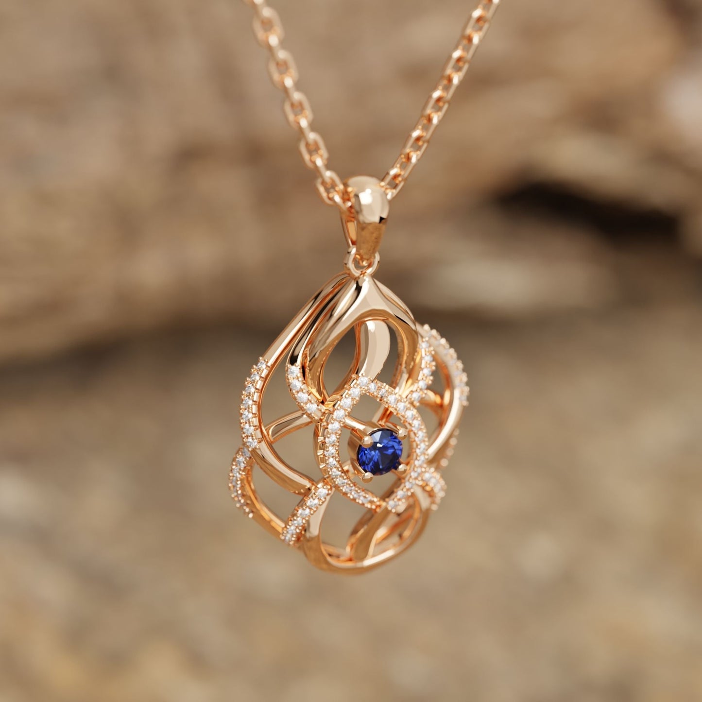 Eden's Embrace Necklace - Sapphire