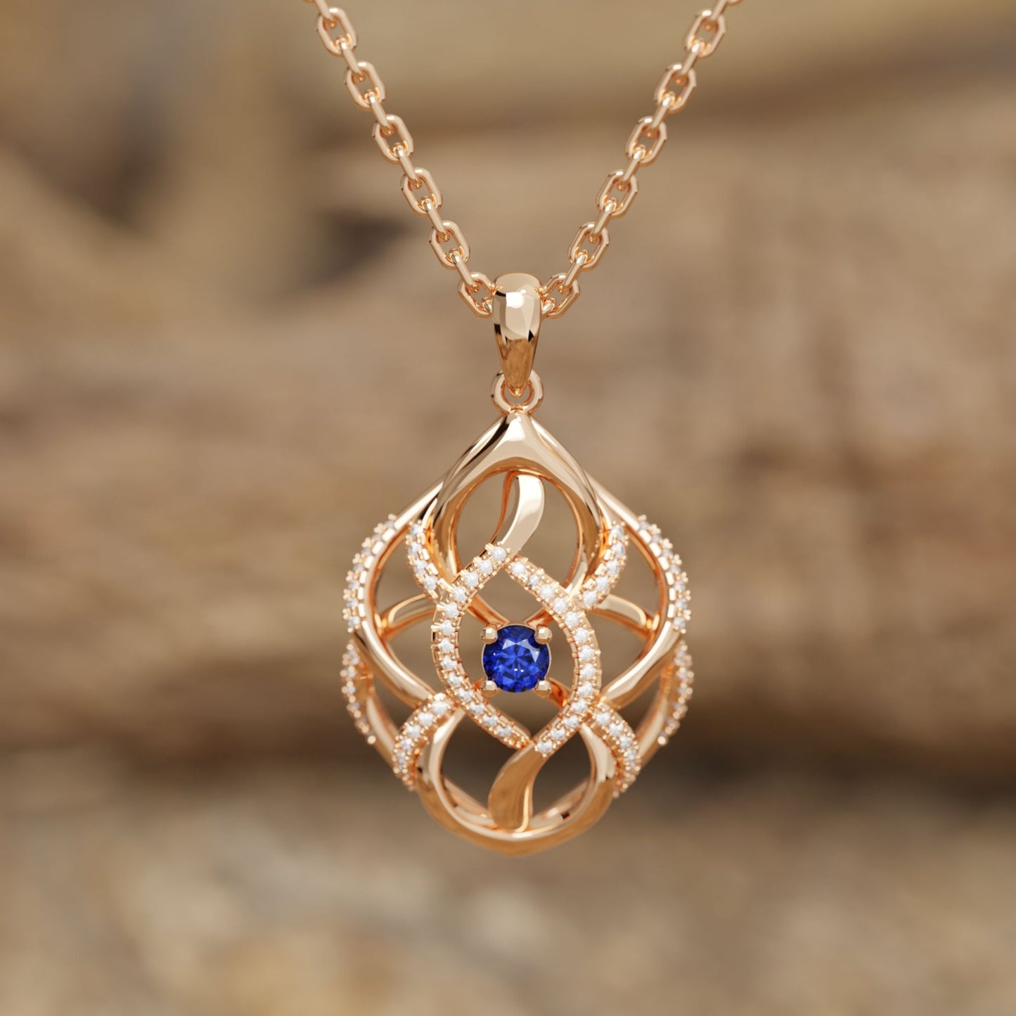 Eden's Embrace Necklace - Sapphire