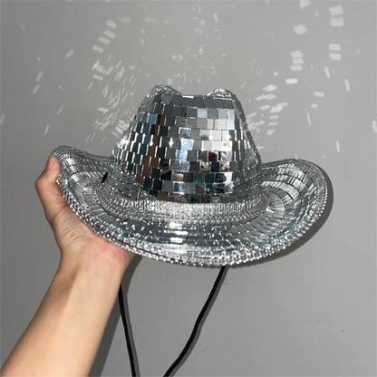 Disco Ball Cowgirl/Cowboy Hat [Buy 2 get free shipping&Box packing]