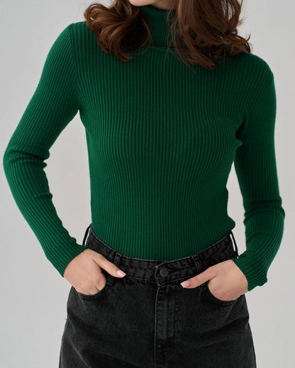 Turtleneck Pit Pullover Sweater