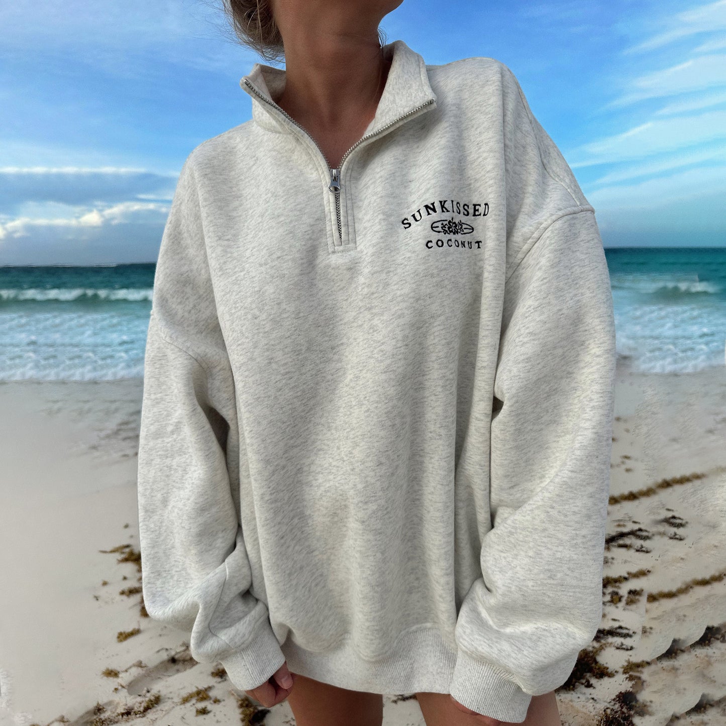 Retro Quarter Zip Sweatshirt