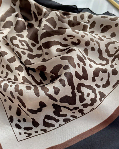 New Leopard Print Women’s Square Scarf