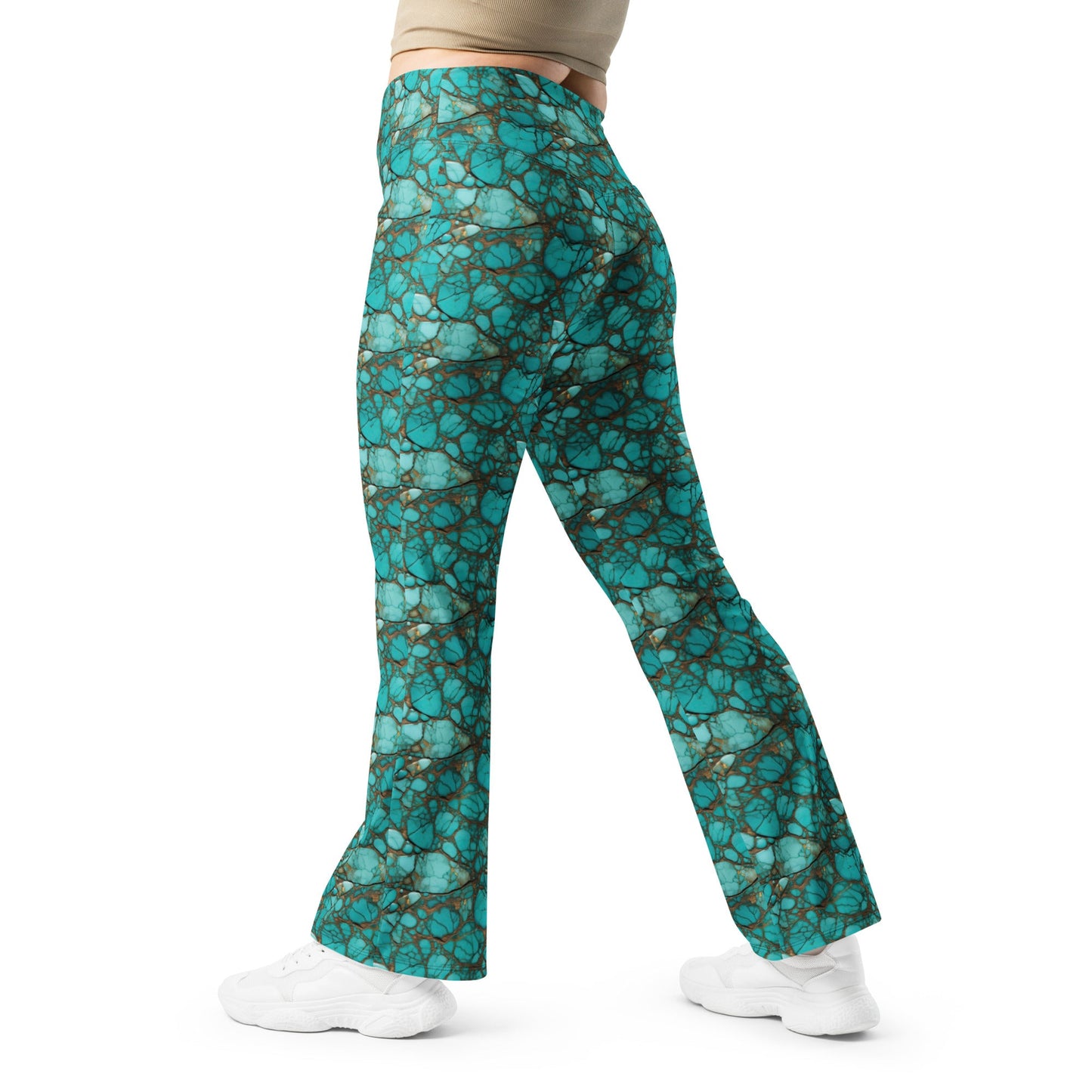 All Turquoise Flare Leggings