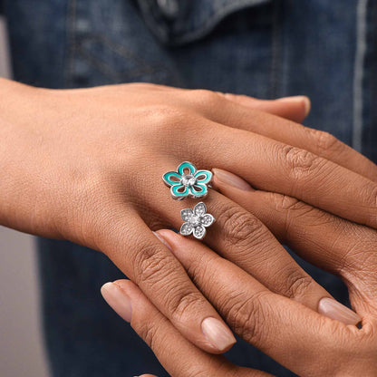 Eternal Twin Blossom Ring