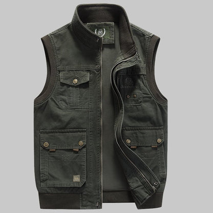 Men's Vintage Multi-pocket Vest