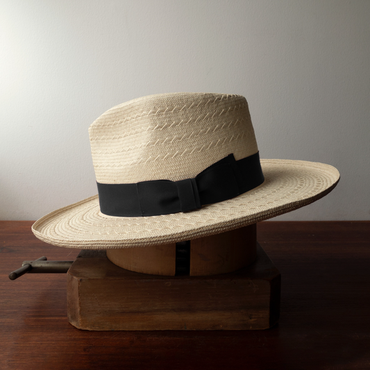 Panama Wide Brim Hat - Black