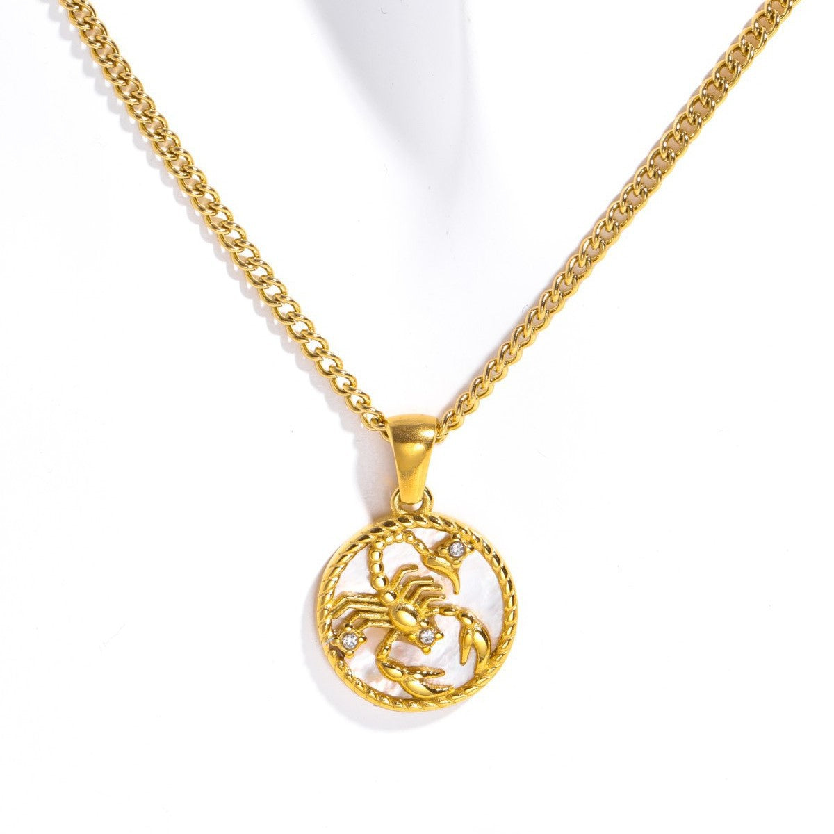 Women's Vintage Zodiac Coin Necklace