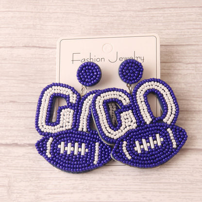 Gameday Football Go Earrings