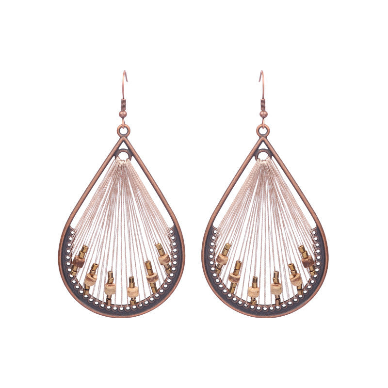 Women's Bohemian Shell Long Tassel Earrings