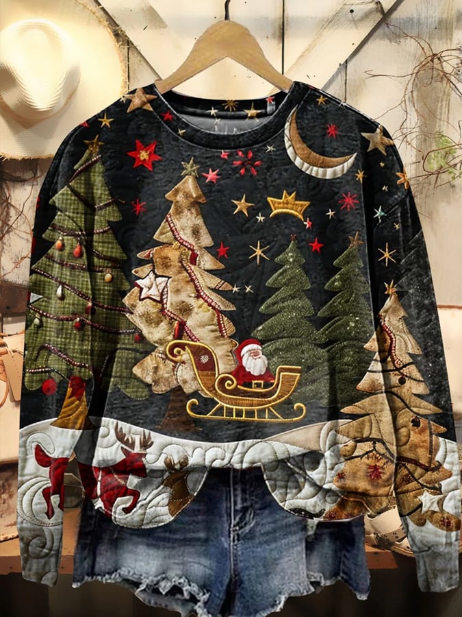 Women's Christmas Winter Print Sweatshirt