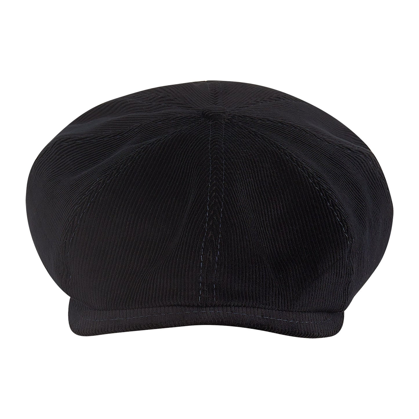 SHELBY Cotton Corduroy 8 Panels PEAKED  Cap Black