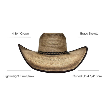 Laredo | Mens Straw Palm Cowboy Hat