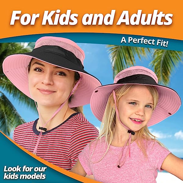 Fishing Hat UPF 50+ Wide Brim Sun Hat for Men and Women, Mens Bucket Hats with UV Protection for Hiking Beach Hats