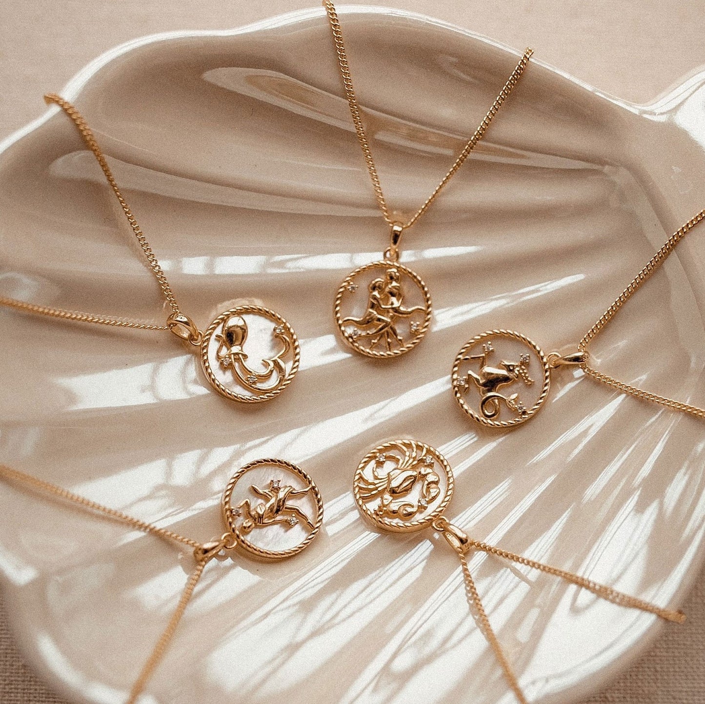 Women's Vintage Zodiac Coin Necklace