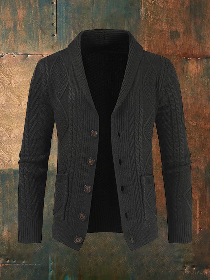 Men's Vintage Knit Cardigan