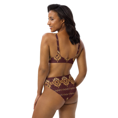 Yeehaw Gold Aztec Bikini