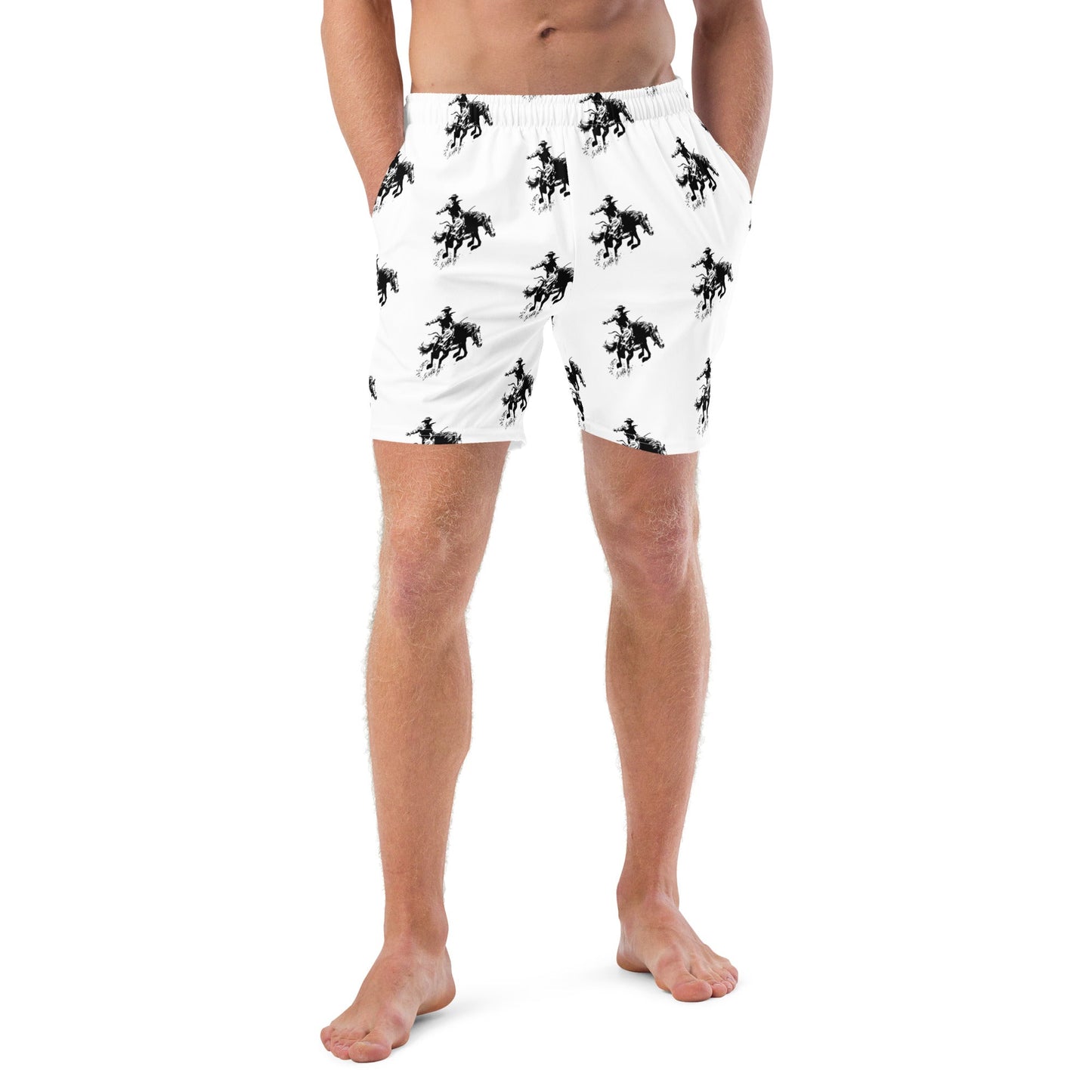 Yeehaw Rodeo Bronc Men's Swim Trunks