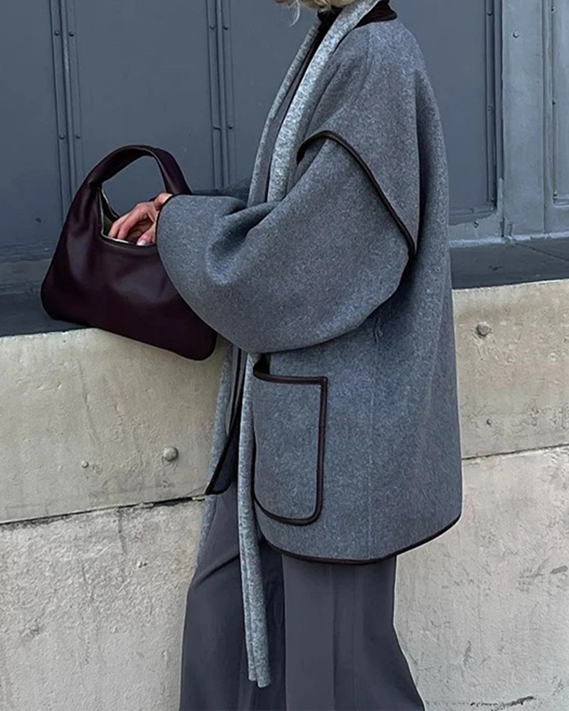 Elegant Vintage Belted Coat