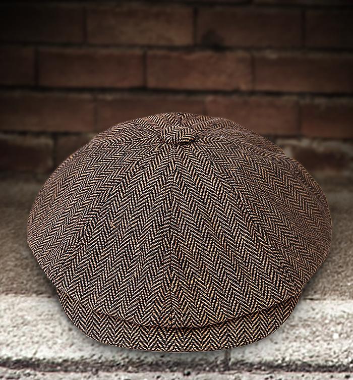 THE PEAKED BOY CAP-Brown