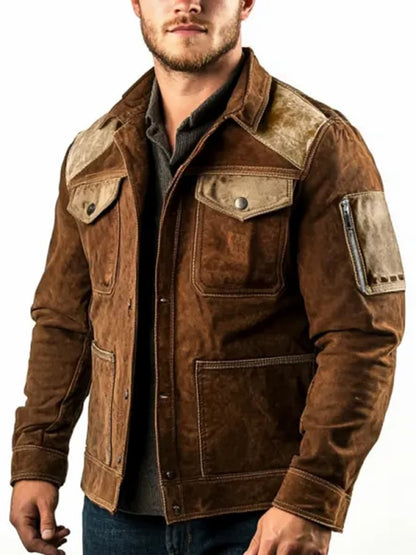 Men's Contrast Retro Jacket