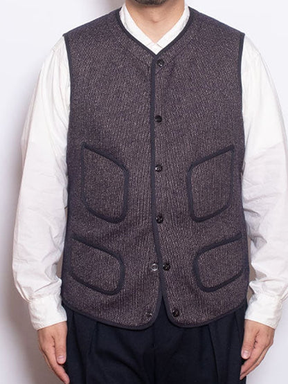 Men's Retro Simple Western Splicing Warm Vest