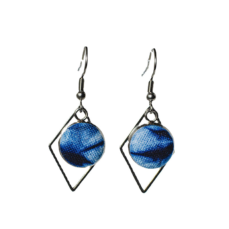 Retro Handmade Tie-dye Geometric Earrings