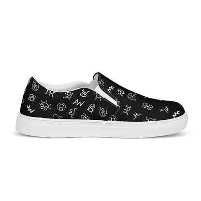 Cattle Brands Women__ Slip-on Canvas Shoes