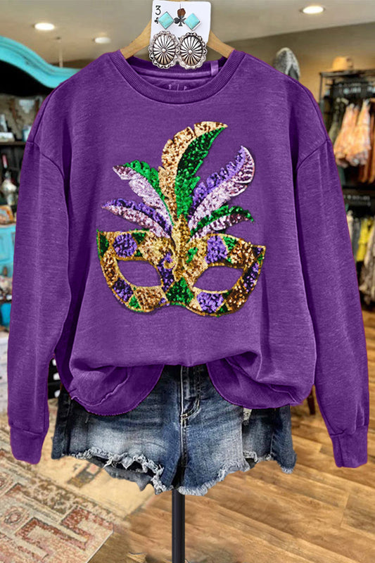 Casual Mardi Gras Sweatshirt