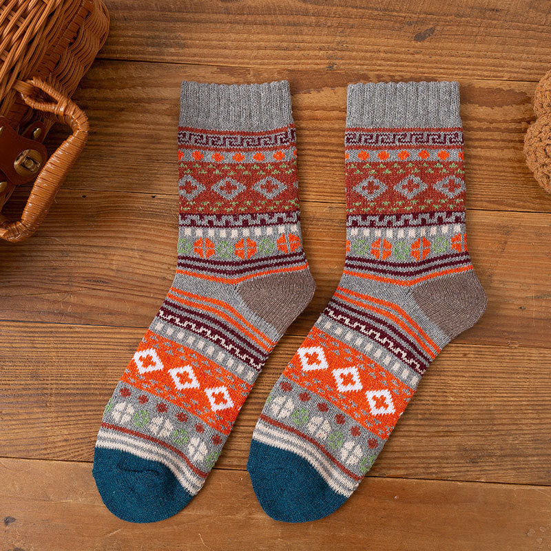 Casual Ethnic Style Mid-calf Socks Cotton Socks