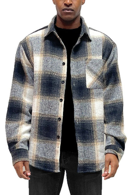 Grand Canyon Men's Flannel Shirt Jacket Shacket choice of colors