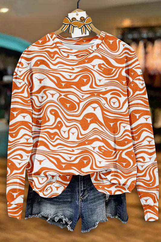 Texas Longhorns Game Day Print Sweatshirt