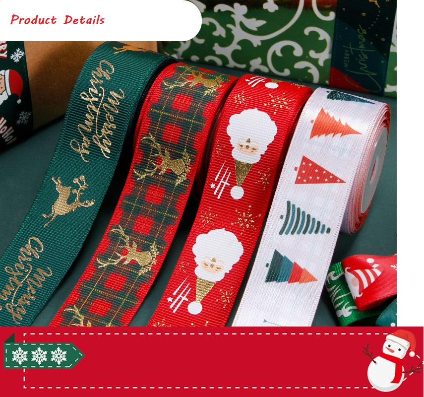 Christmas Wired Ribbon 4 Roll 20 Yards