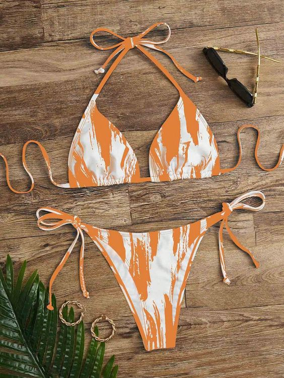 RODEO Cowboy Hat Print Bikini Set