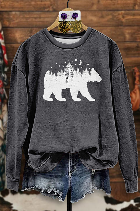 Cute Bear Forest Sweatshirt