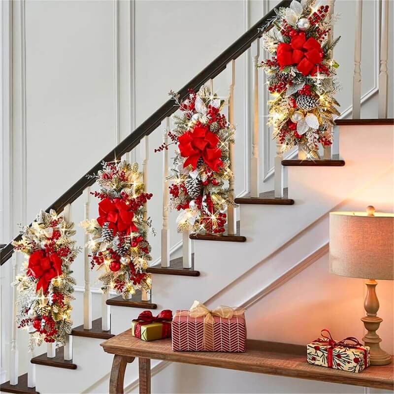 Christmas NoelleGlow Staircase Swags